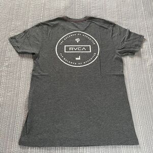 RVCA Balance of Opposites T-Shirt Men’s Large Gray Vintage Dye Graphic Logo